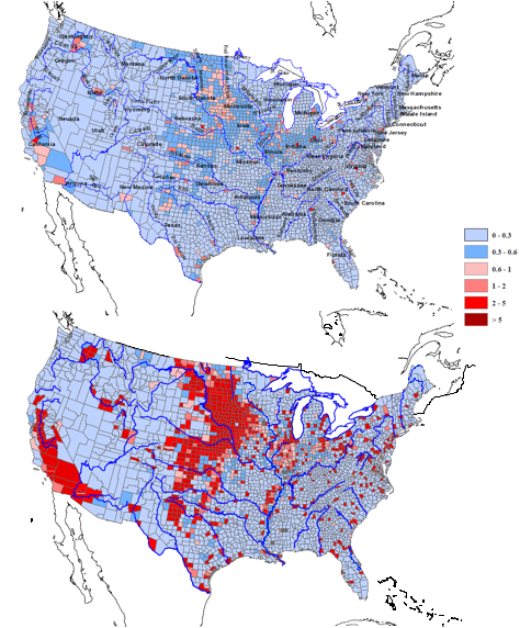 Charts: Water stress in America