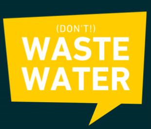Don't Waste Water Logo
