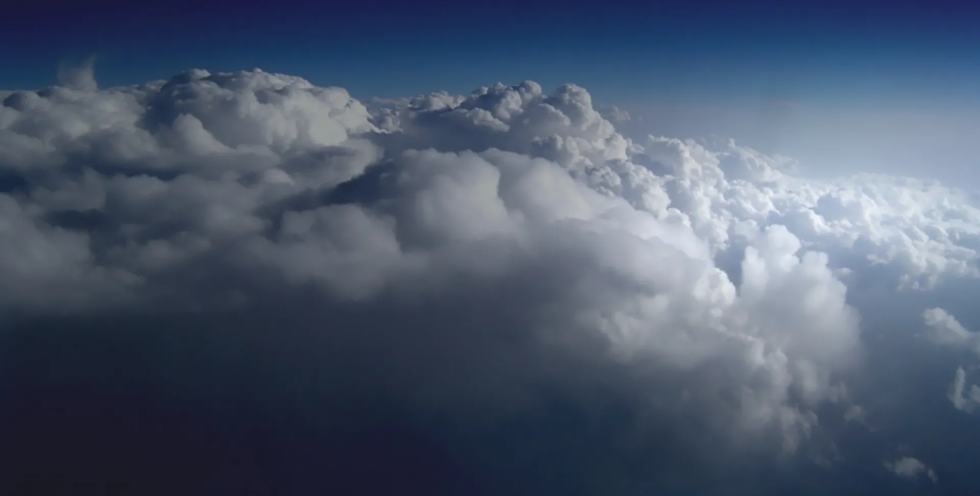 Sky above the clouds