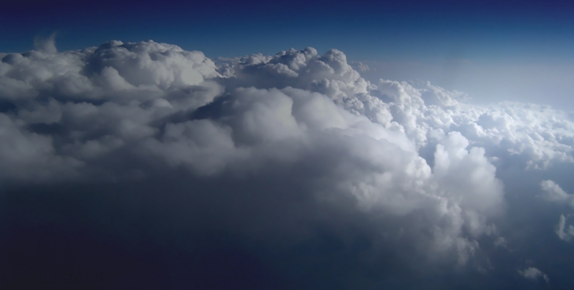 Sky above the clouds