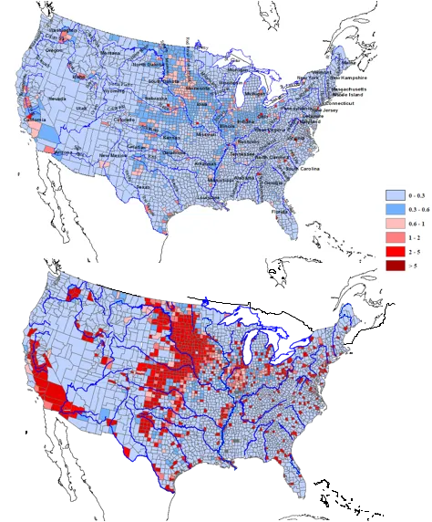 Charts: Water stress in America