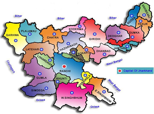 Jharkand map