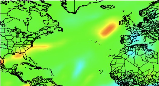Moisture flux during a flood in Brittany, France (January, 1974)